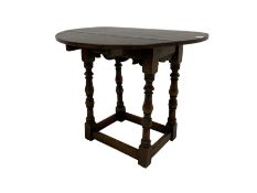 17th century design oak joint table