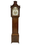 John Sculcoates Branson of Hull - 8-day oak cased longcase clock circa 1780