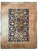 Persian indigo ground carpet