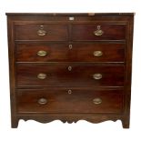 19th century mahogany straight-front chest