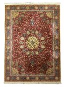 Persian design red ground carpet