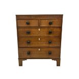 George III oak straight-front chest