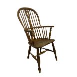 19th century elm Windsor chair