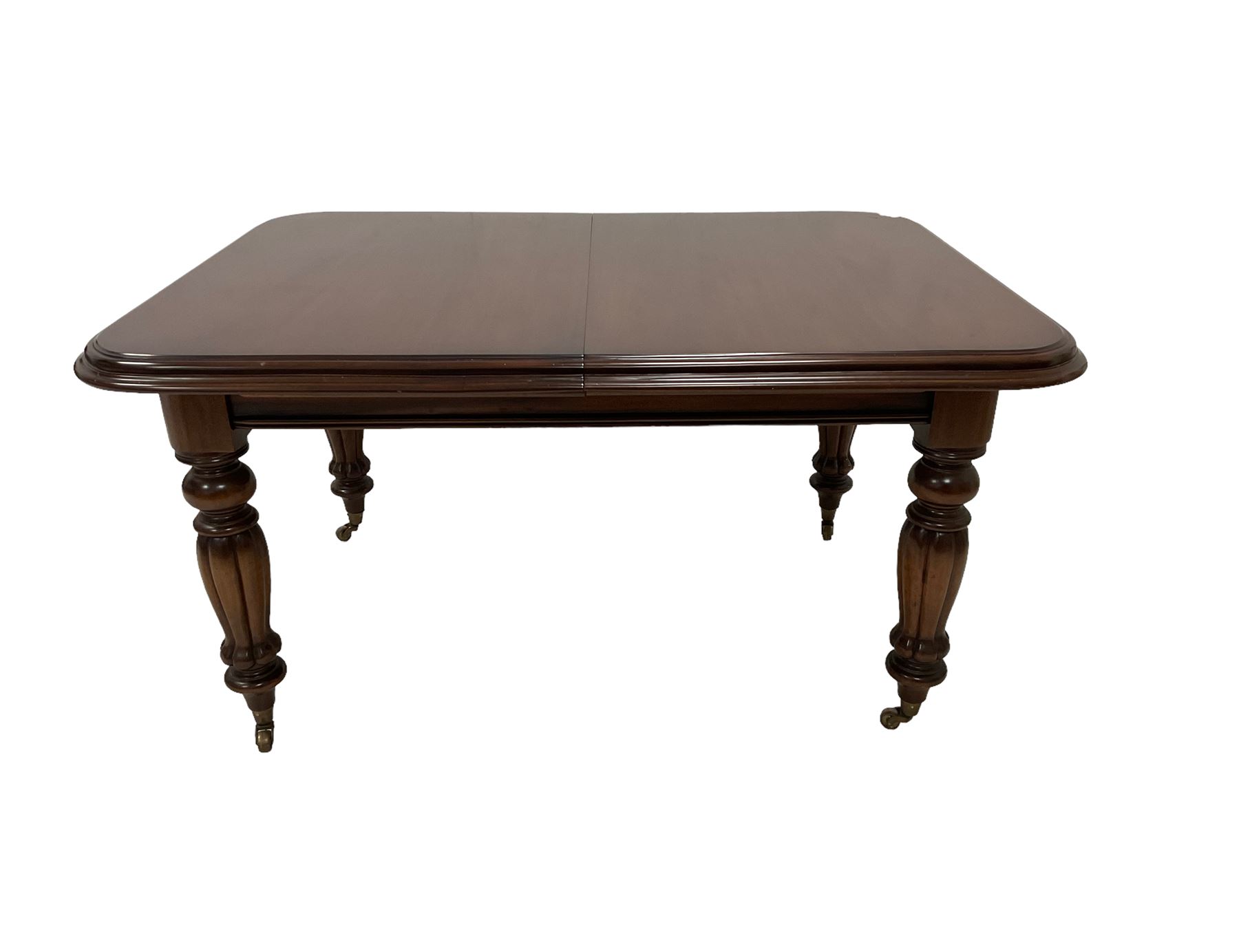 Victorian design mahogany extending dining table - Image 3 of 7