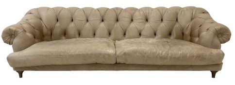 Loaf - Large three seat 'Bagsie' chesterfield style sofa
