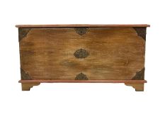 18th century design large hardwood chest or coffer