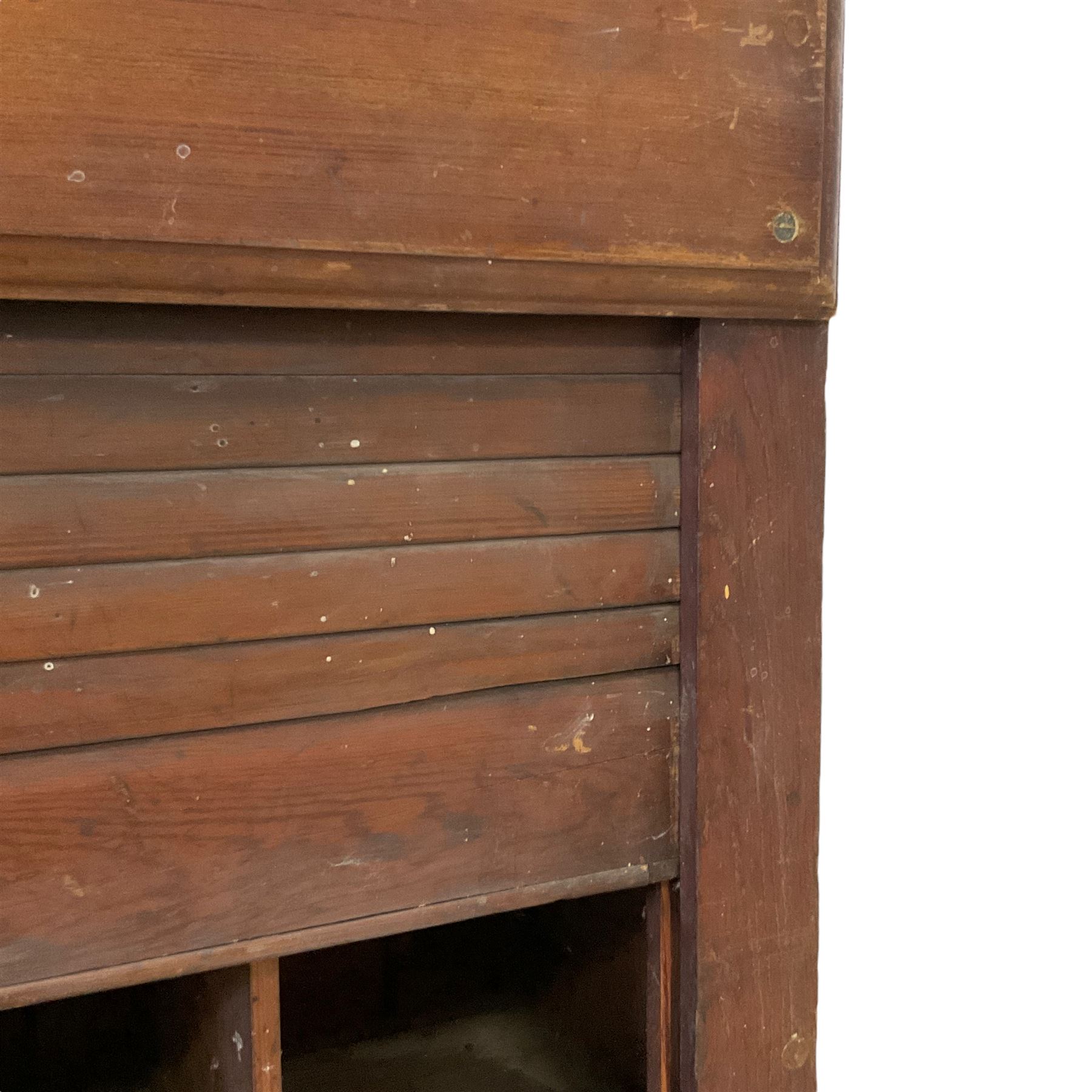 19th century oak hotel or post office pigeonhole cabinet - Image 3 of 6