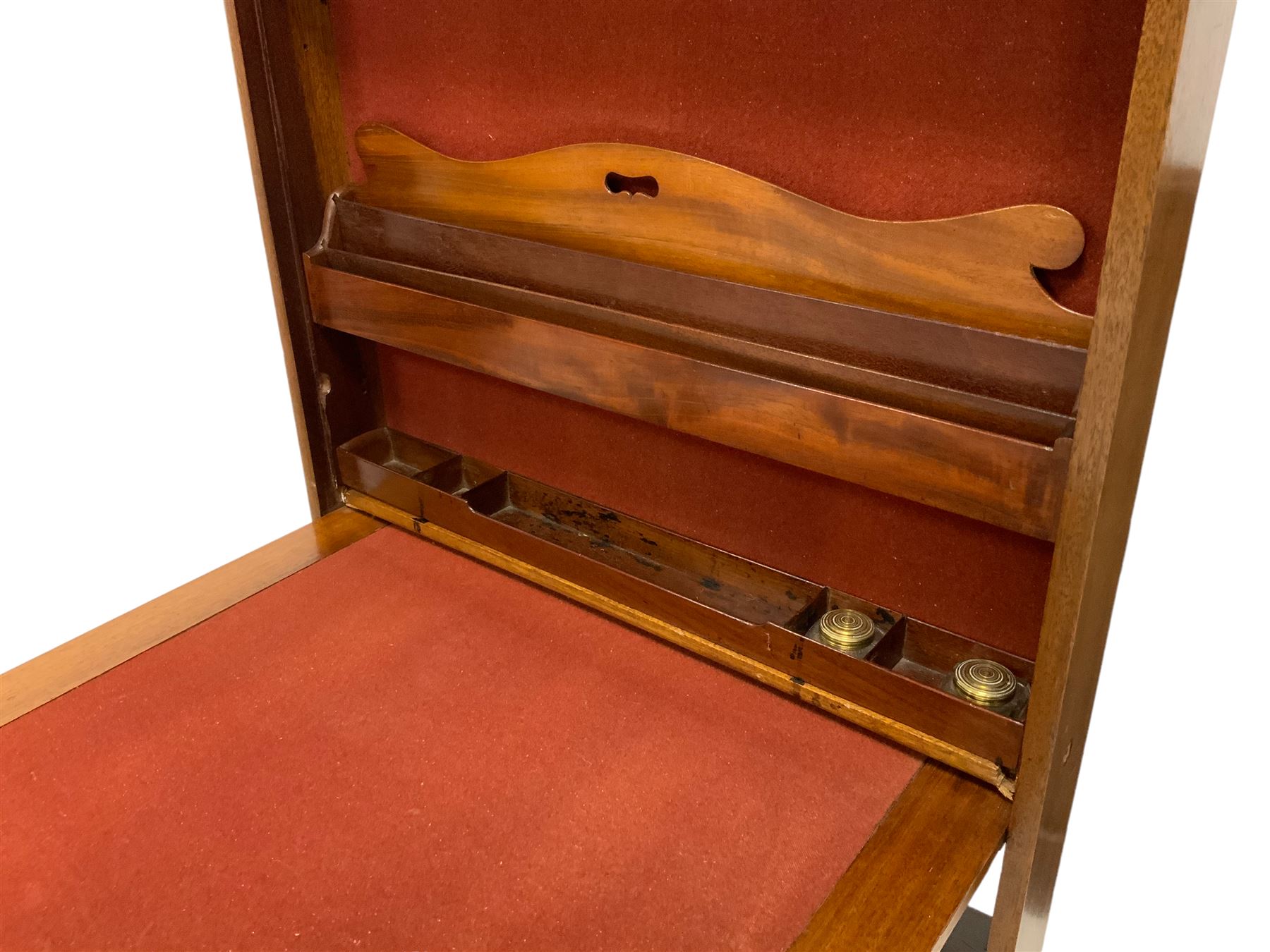 19th century mahogany travel desk - Image 7 of 7