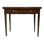 George III mahogany tea table