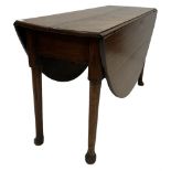 19th century oak drop leaf table