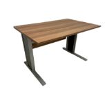 Contemporary walnut laminate office study desk