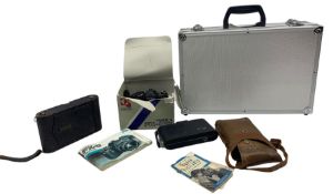 A collection of vintage cameras