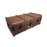 Vintage travelling trunk with lift out tray