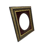 Mirror with brass frame