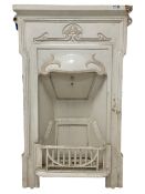 Late 19th century cast iron fireplace