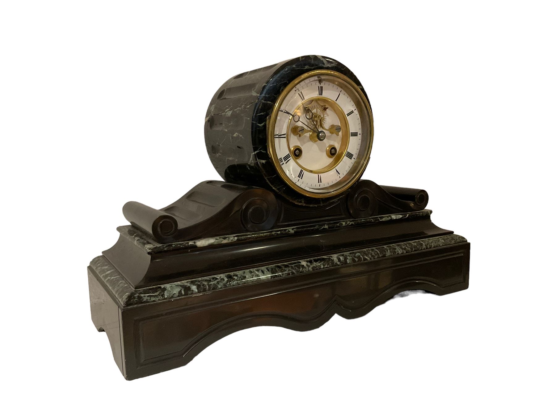 French - late-19th century 8-day drum clock - Image 2 of 3