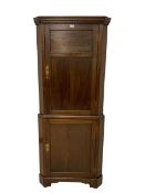 Early 20th century oak corner cupboard