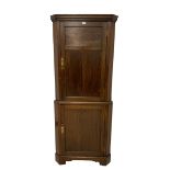 Early 20th century oak corner cupboard