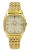 Omega Seamaster ladies stainless steel and gold-plated quartz bracelet wristwatch