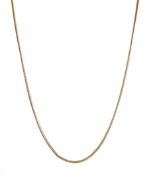 9ct gold snake link chain necklace