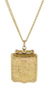 Early 20th century gold-plated locket pendant