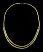 18ct gold omega link chain necklace