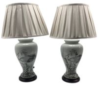 Pair of Chinese table lamps