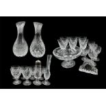 Set of six Stuart crystal claret glasses