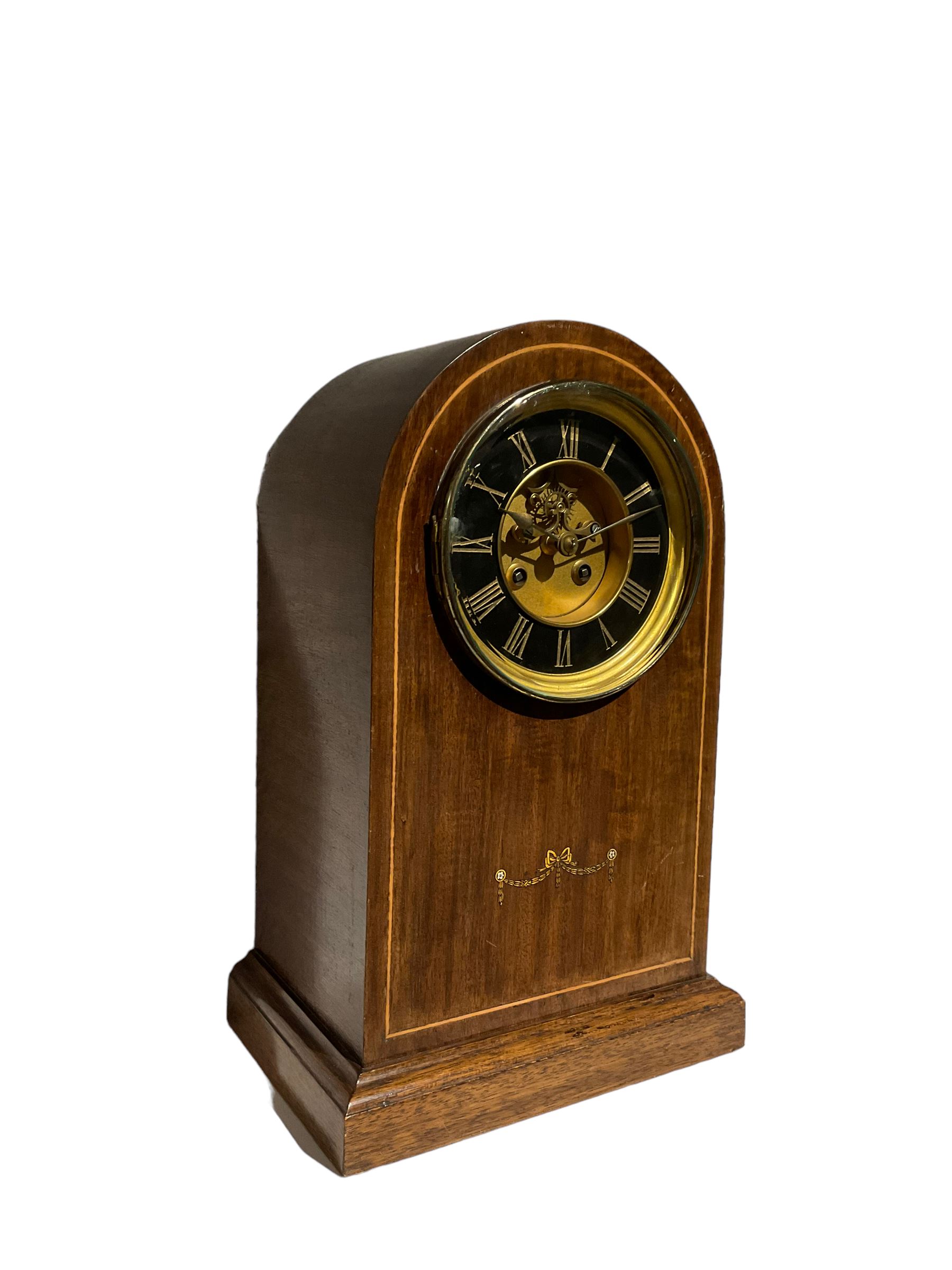 French - 19th-century 8-day mantle clock in a mahogany case - Image 5 of 6