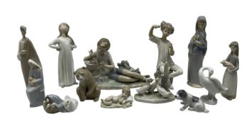 Ten Lladro models to include 'Girl with Brush' no. 1081