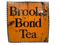 Large Brooke Bond Tea single sided enamel sign 102cm square