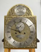 Jonas Hill of York - 18th century brass dial and 8-day movement