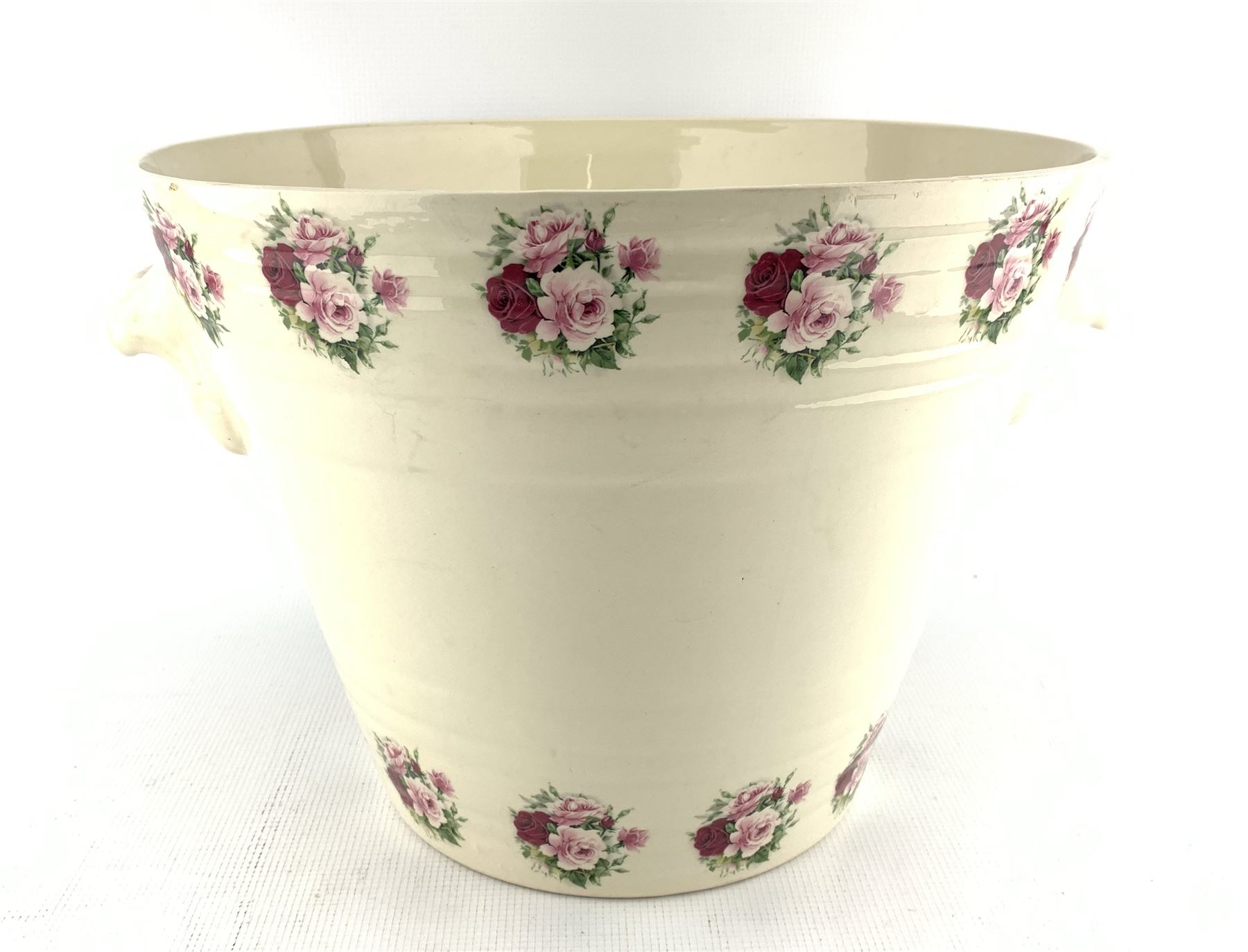 Mid 20th century 'Pure Milk' pottery twin-handled milk pail - Image 2 of 2