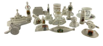 Quantity of World War I crested china including Iron Duke battleship