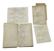Hand written accounts book for Mr Charles Piercy