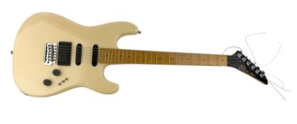 Aria Pro II SL series electric guitar with cream body