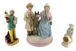 Large 19th century Bisque figure group