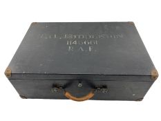 World War II RAF case inscribed 'Middleton 1146661'. There is a note in the case inscribed 'Case wa