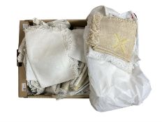 Quantity of assorted table linen