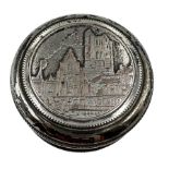 Continental silver plated box depicting Arras