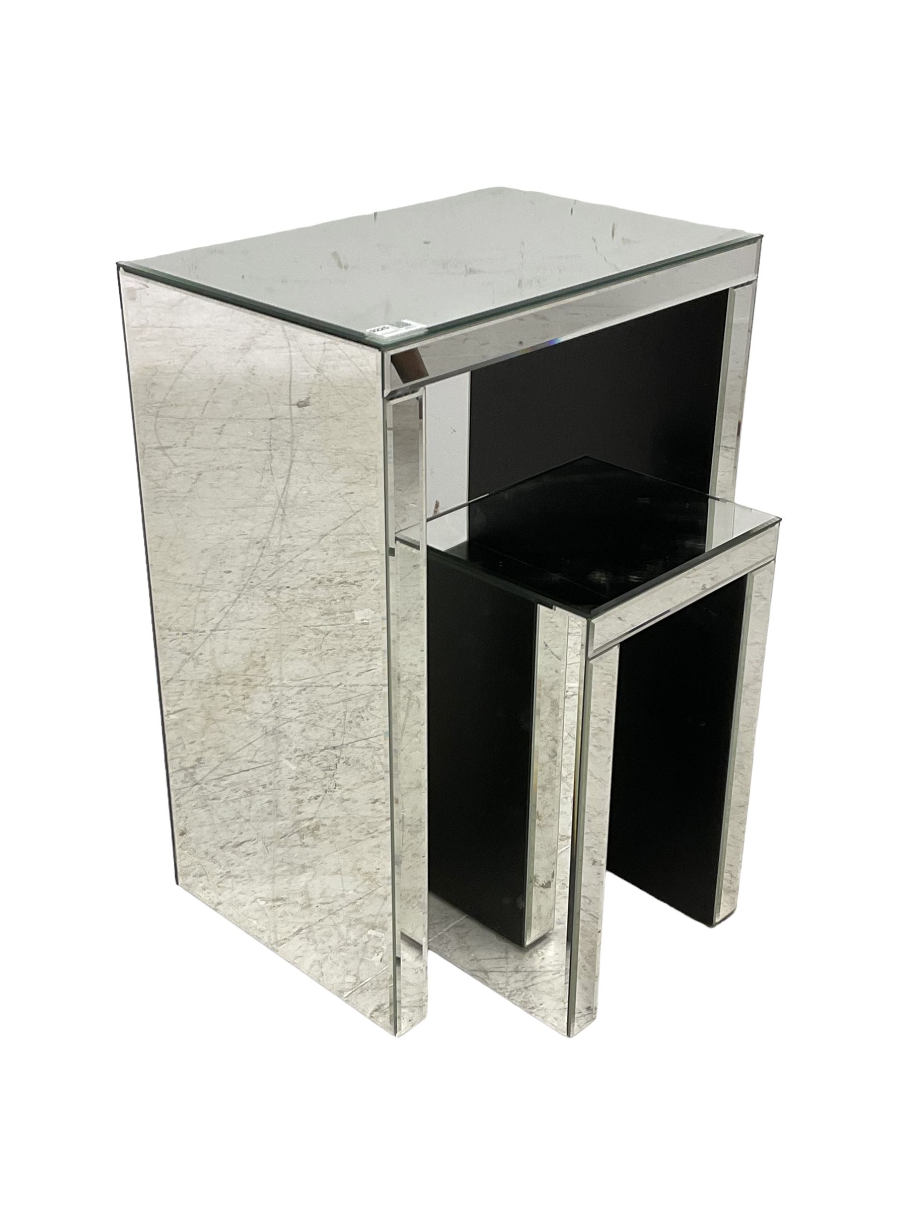 Two nesting mirrored tables - Image 2 of 2