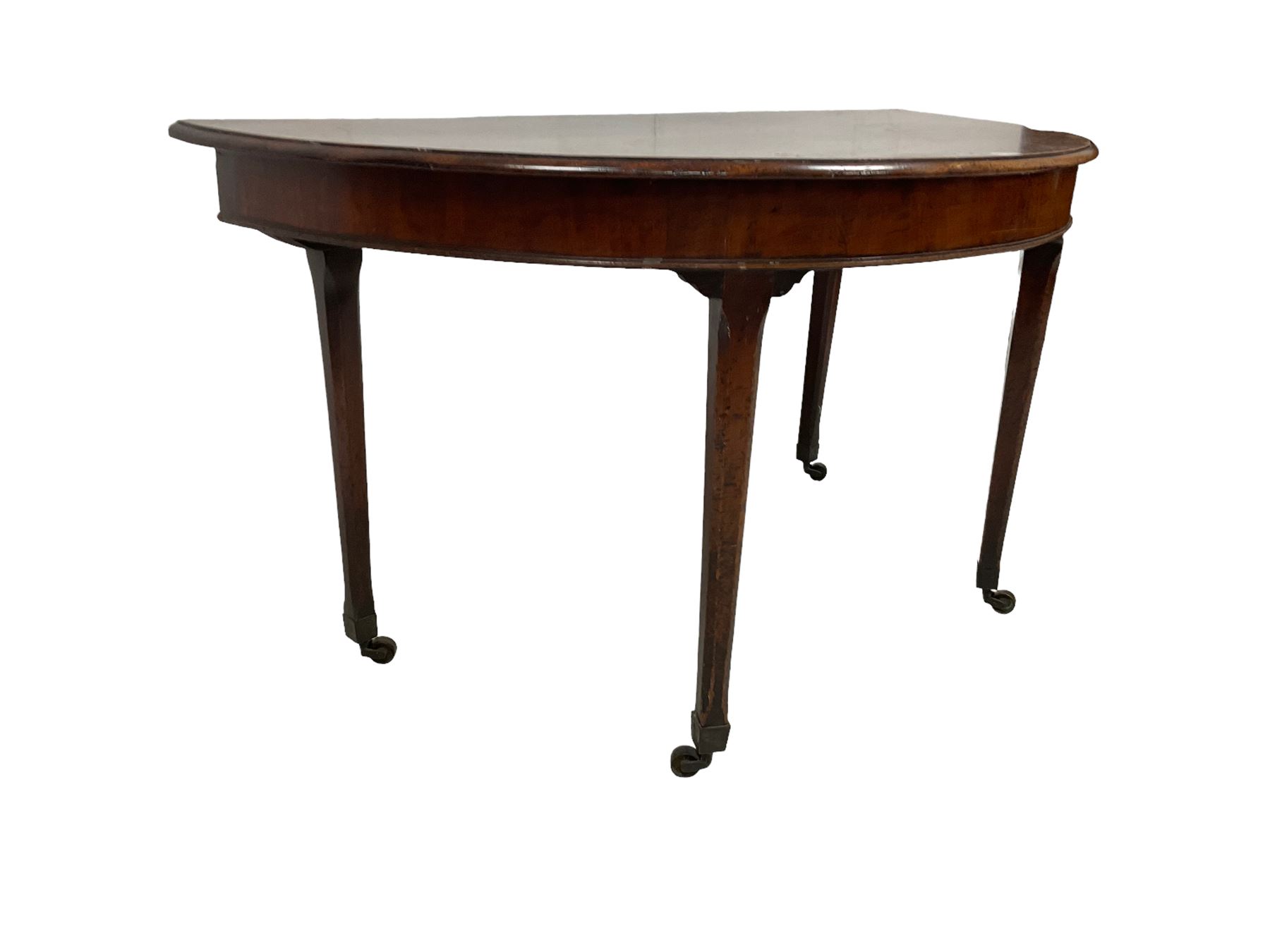 Early 19th century mahogany D end side table - Image 2 of 5