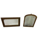 Late 19th century walnut framed wall mirror