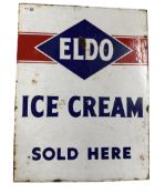 Eldo Ice Cream double sided enamel sign 60cm x 46cm