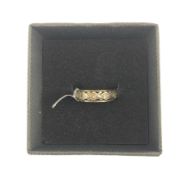 9ct gold and silver eternity ring