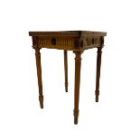 Louis XVI design walnut occasional table