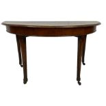 Early 19th century mahogany D end side table