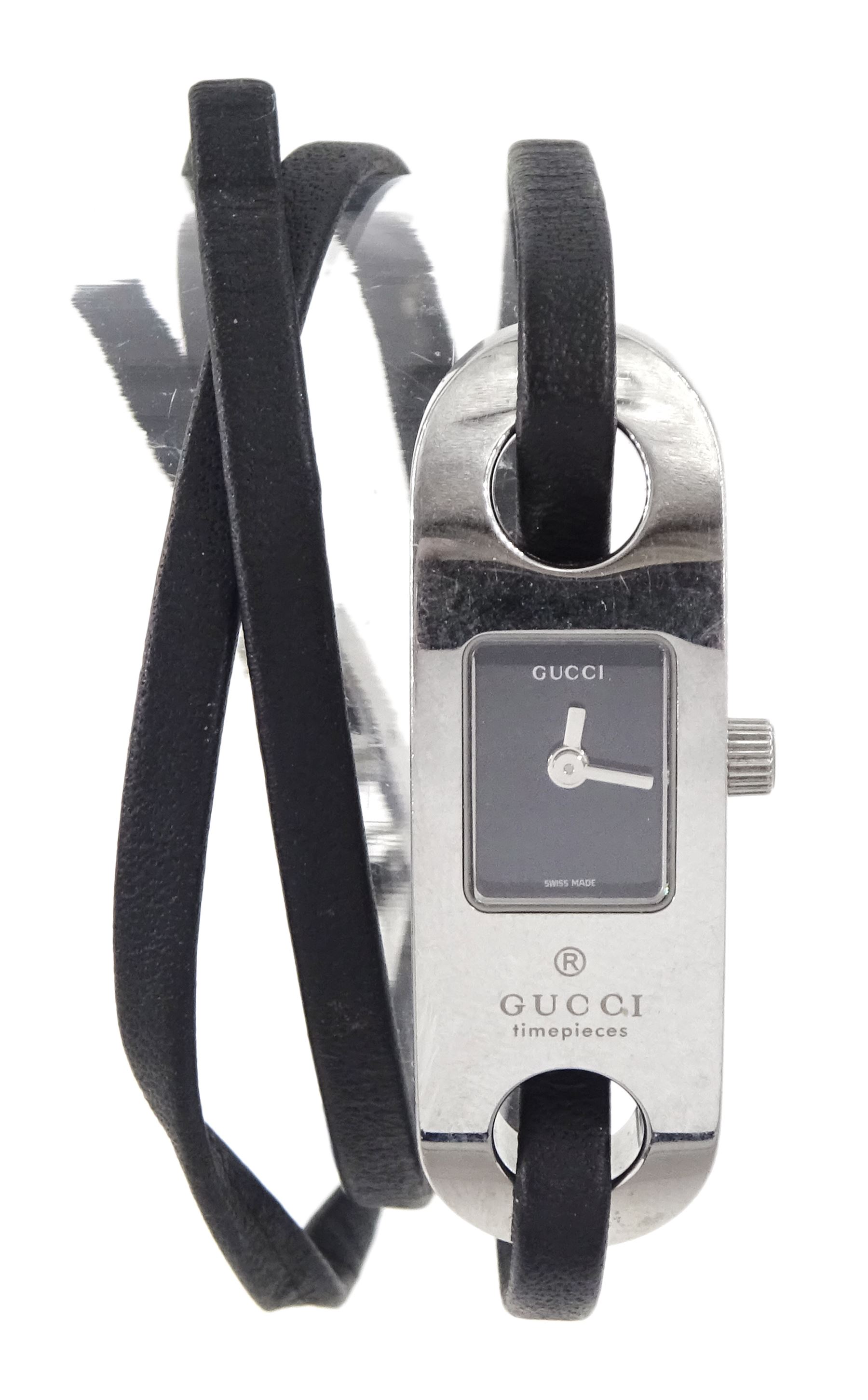 Gucci ladies stainless steel wristwatch
