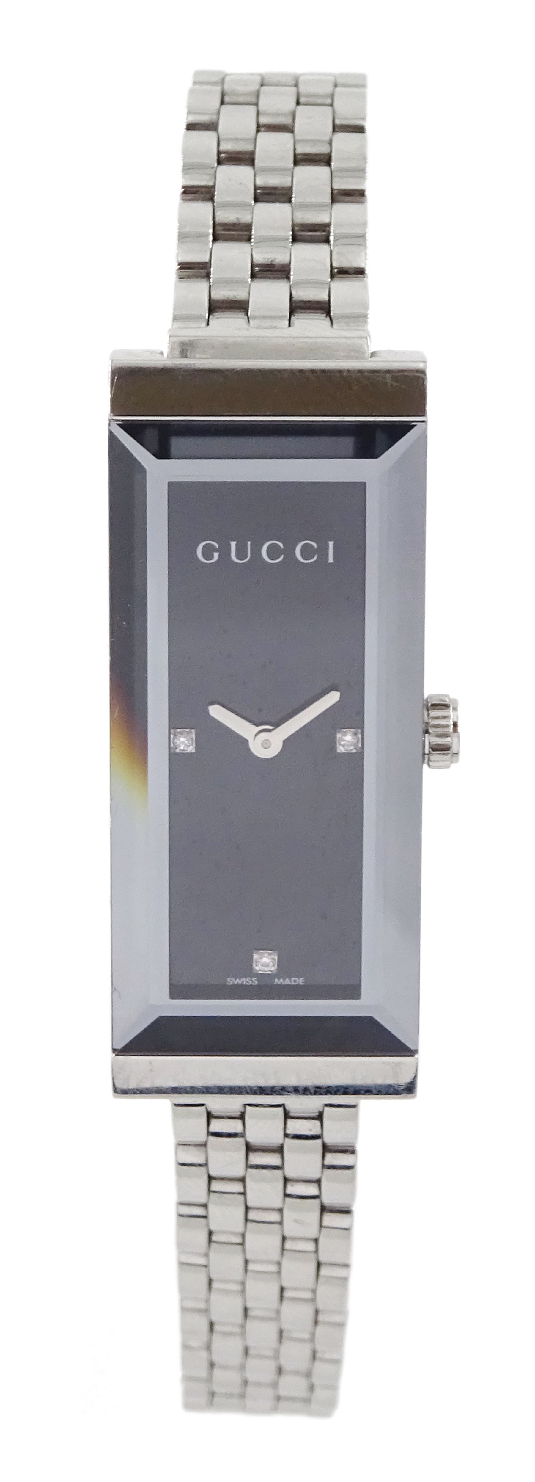 Gucci stainless steel quartz ladies wristwatch