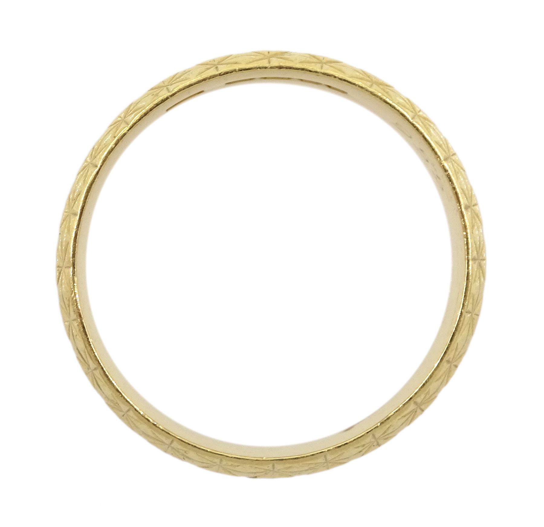 18ct gold wedding ring - Image 3 of 3